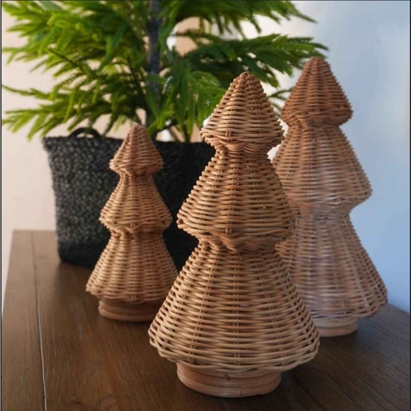 NWT Large Rattan Basket Weave Christmas Tree - Threshold Studio McGee - Picture 5 of 7